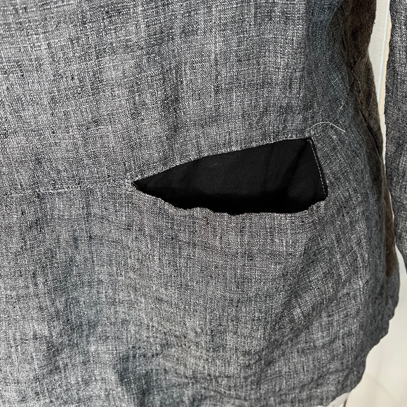 Mara Gibbucci grey linen open jacket - Picture 3 of 7